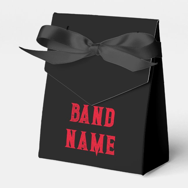 Custom Band Merch Favor Boxes (Front Side)