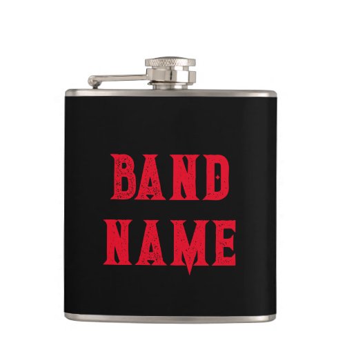 Custom Band Merch Flask