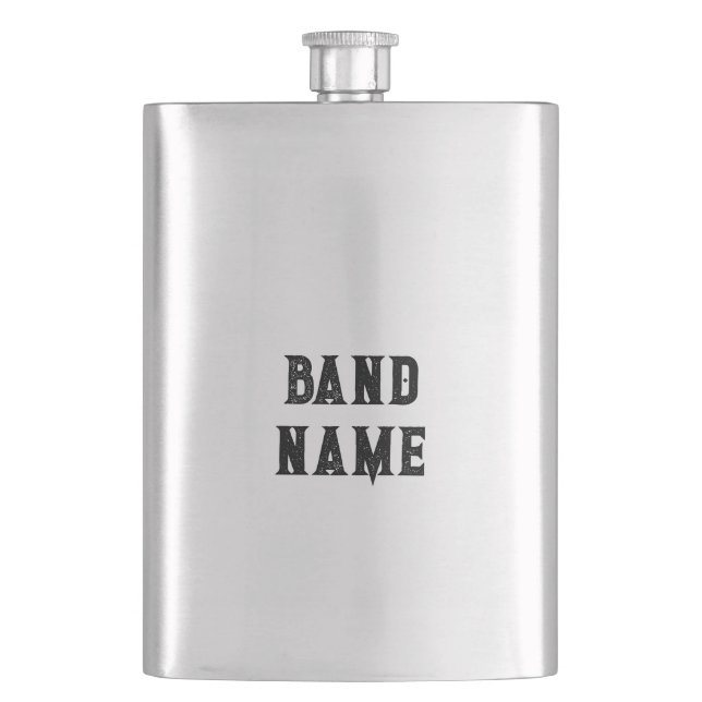 Custom Band Merch Flask (Front)