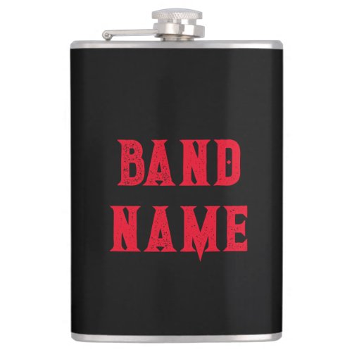Custom Band Merch Flask