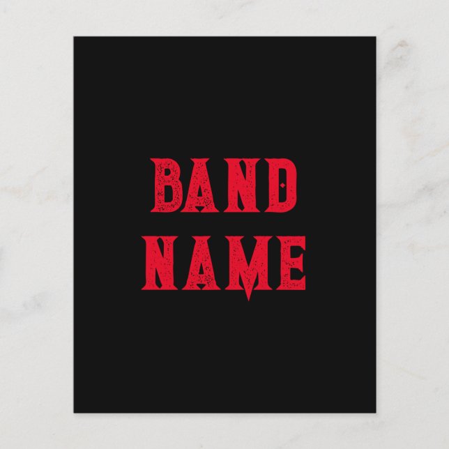 Custom Band Merch Flyer (Front)