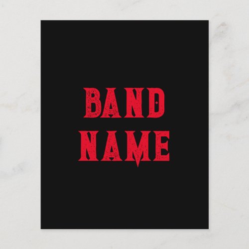 Custom Band Merch Flyer