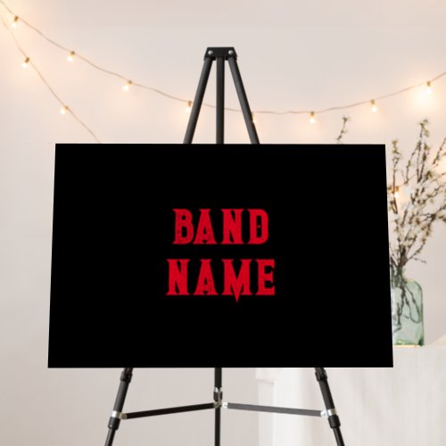 Custom Band Merch Foam Board