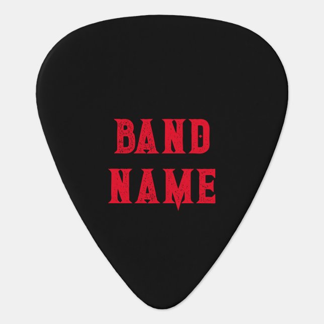 Custom Band Merch Guitar Pick (Front)