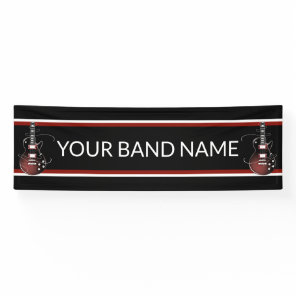 Custom Band Merch Guitar Rock Music Festival Gig Banner