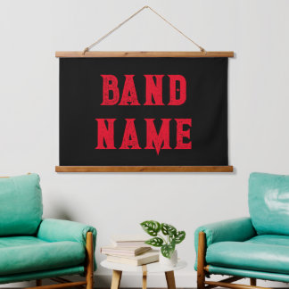 Custom Band Merch Hanging Tapestry