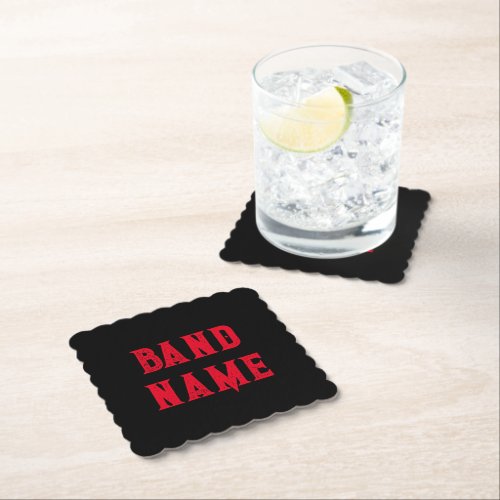 Custom Band Merch Paper Coaster