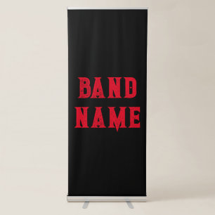 Custom Band Merch Retractable Banner