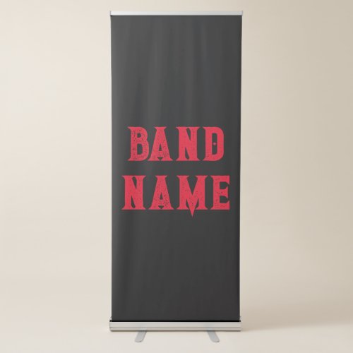 Custom Band Merch Retractable Banner