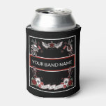Custom Band Merch Rockabilly Rock &amp; Roll Music Can Cooler at Zazzle
