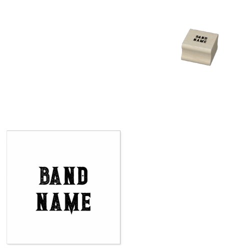Custom Band Merch Rubber Stamp