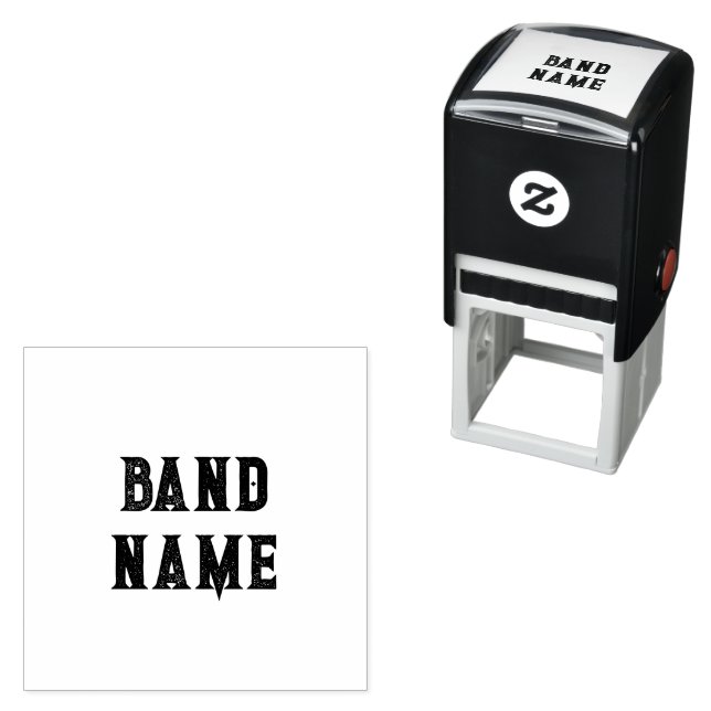 Custom Band Merch Self-inking Stamp (In Situ)