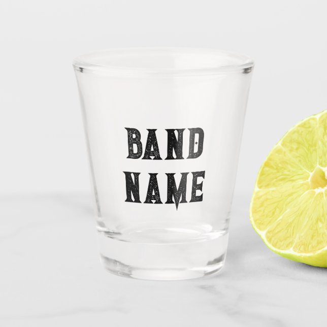 Custom Band Merch Shot Glass (Front)