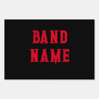 Custom Band Merch Sign