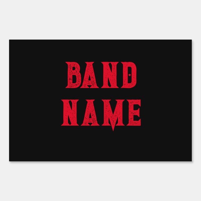 Custom Band Merch Sign (Front)