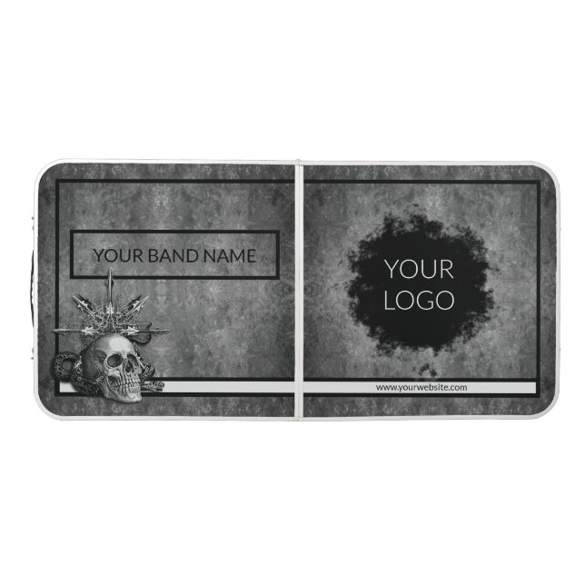 Custom Band Merch Table Rock Concert Skull Metal (Top)