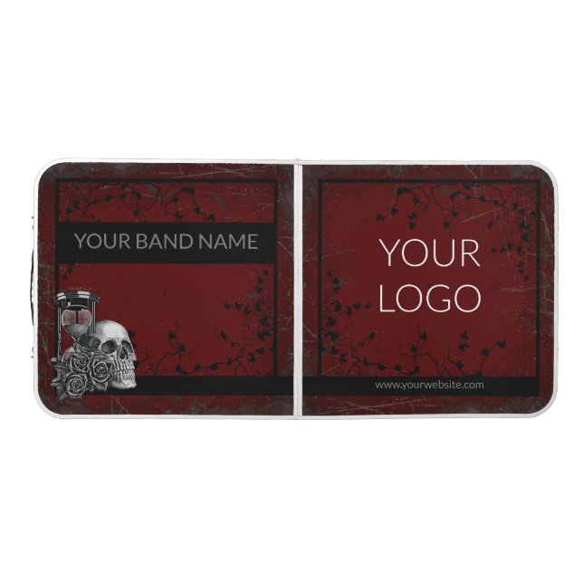 Custom Band Merch Table Skull Rock Music Gothic (Top)