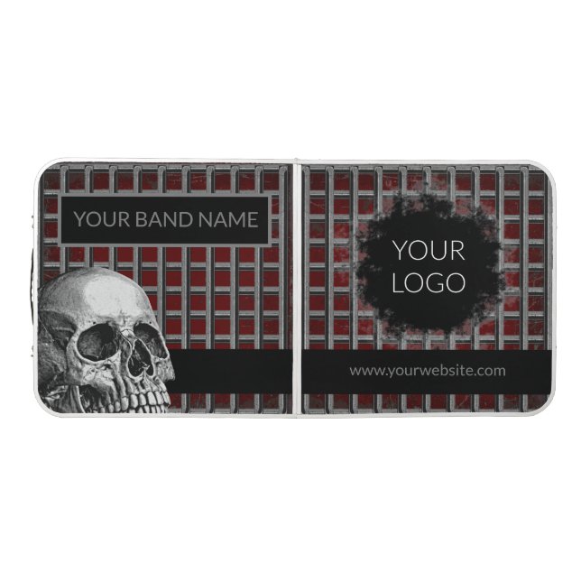 Custom Band Merch Table Skull Rock Show Music Gig (Top)