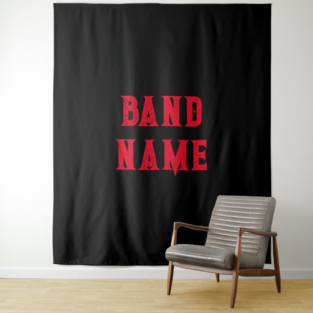 Custom Band Merch Tapestry (In Situ)