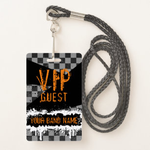 Custom Band Merch VIP Lanyard Punk Rock Backstage Badge