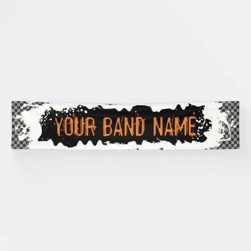 Custom Band Name Merch Rock Show Punk Gig Festival Banner