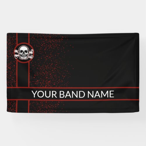 Custom Band Rock Skull Punk Metal Vinyl Banner