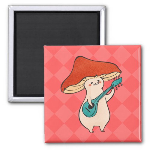 Custom Banjo Mushroom Toadstool 3D Shapes Magnet