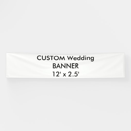 Custom Banner 12 X 2 5 Zazzle Com