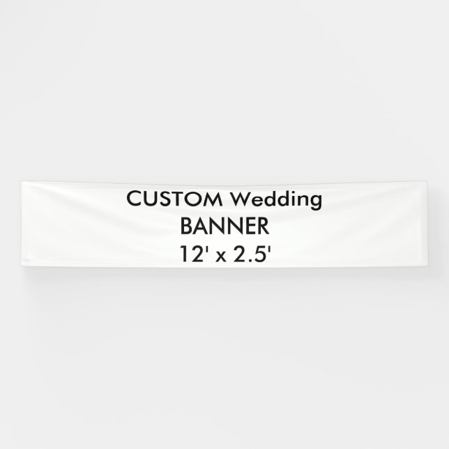 Custom Banner 12' x 2.5' (Horizontal)