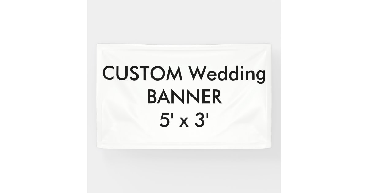 Custom Banner 5' x 3' | Zazzle