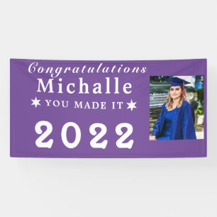 Custom Banner, Personalized Photo Graduation Banner