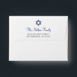 Custom Bar Mitzvah Envelope for A2 Save The Date<br><div class="desc">Custom Bar Mitzvah Envelope for A2 Save The Date</div>