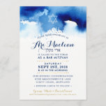 CUSTOM BAR MITZVAH gold blue watercolor invite ARI<br><div class="desc">by kat massard >>> kat@simplysweetPAPERIE.com <<< - - - - - - - - - - - - - - - - - - - - - - - - - - - - - - - - - - - - CONTACT ME for custom wording or to add any...</div>