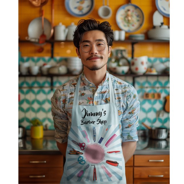 Custom Barber Shop  Apron (Creator Uploaded)