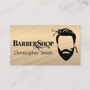 Custom Barber Shop Business Card
