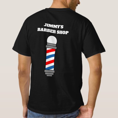 Custom barber shop pole t shirts for hair stylist