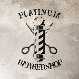 Custom Barbershop Floor Decals