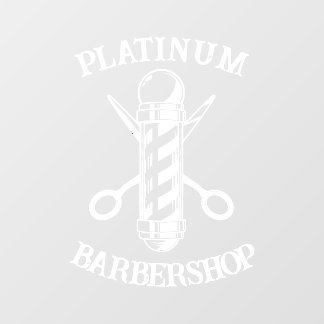 Custom Barbershop Wall Decal