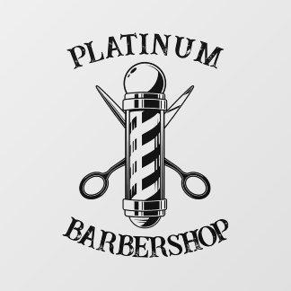 Custom Barbershop Wall Decal