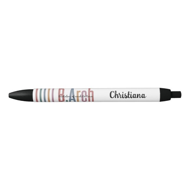 Custom BArch Bachelor of Architecture Graduation Pen (Front)