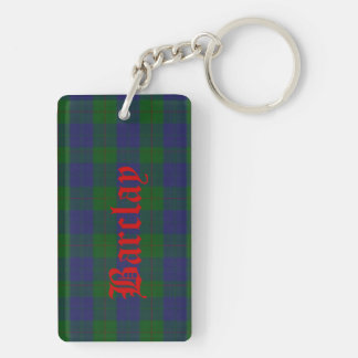 Custom Barclay Tartan Plaid Key Chain