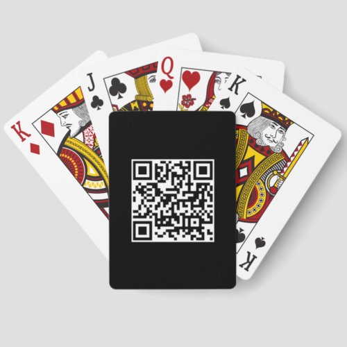 Custom Barcode QR Code Add Text Template Pinochle Playing Cards