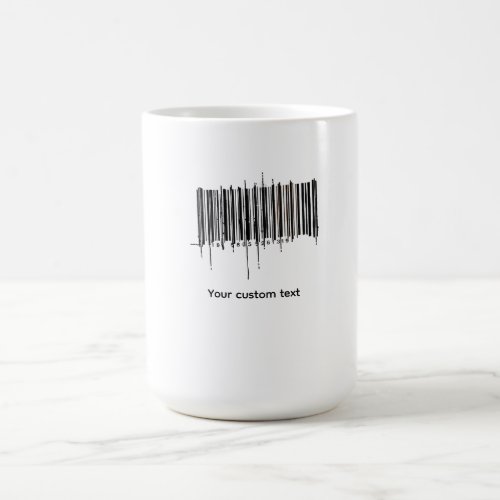 Custom Barcode Text Design Coffee Mug