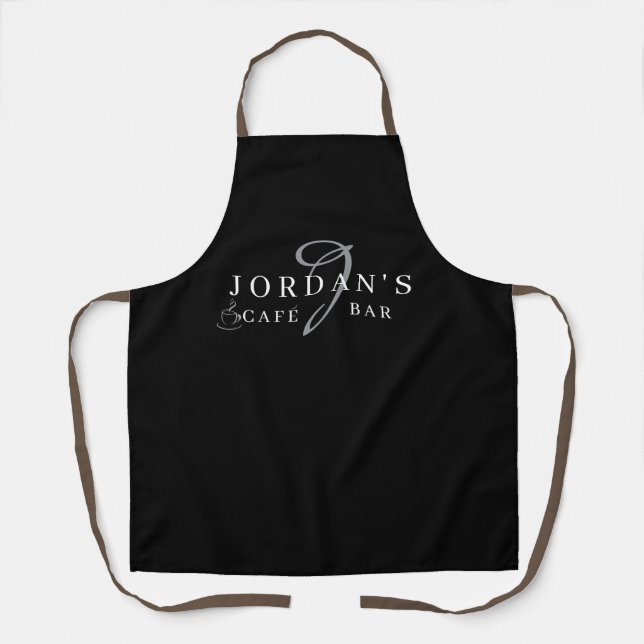 Custom Barista Aprons for Coffee Bar or Shop Café (Front)