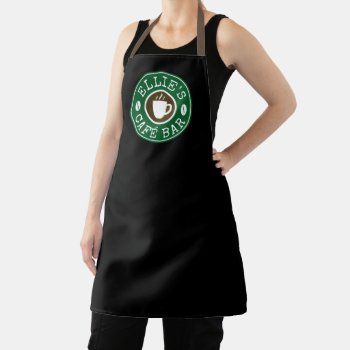 Custom Barista Aprons For Coffee Shop Café Or Bar by logotees at Zazzle