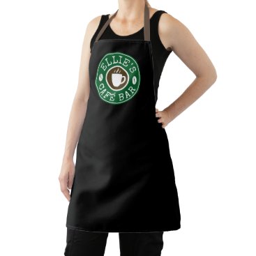 Custom barista aprons for coffee shop café or bar
