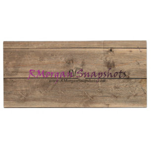 Custom Barn Wood Grain Business Logo Advertisement Flash Drive