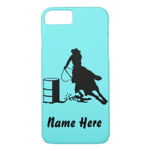 Custom Barrel Racer Cowgirl Rodeo Phone Case