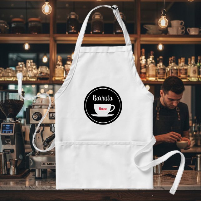 Custom barrista coffee cup apron for men & women (barista apron)