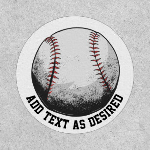 Custom BaseBall Add Color Text Team Name Patch